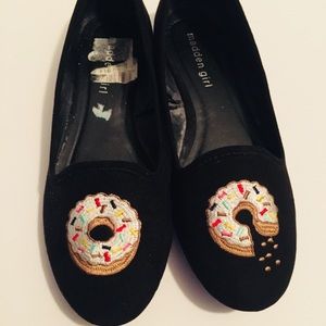Madden Girl flats with donuts 🍩
